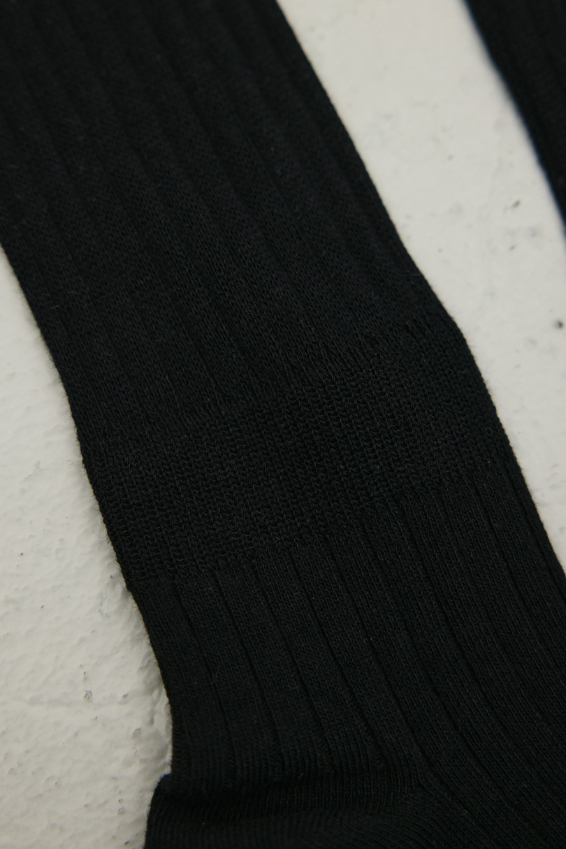 リブロングソックス 詳細画像 BLK 3