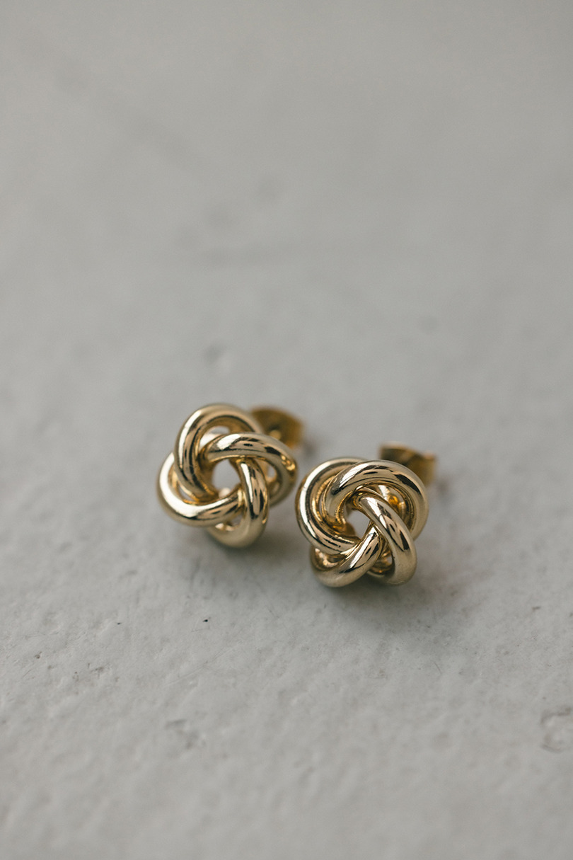 ノットモチーフピアス 詳細画像 GLD 5