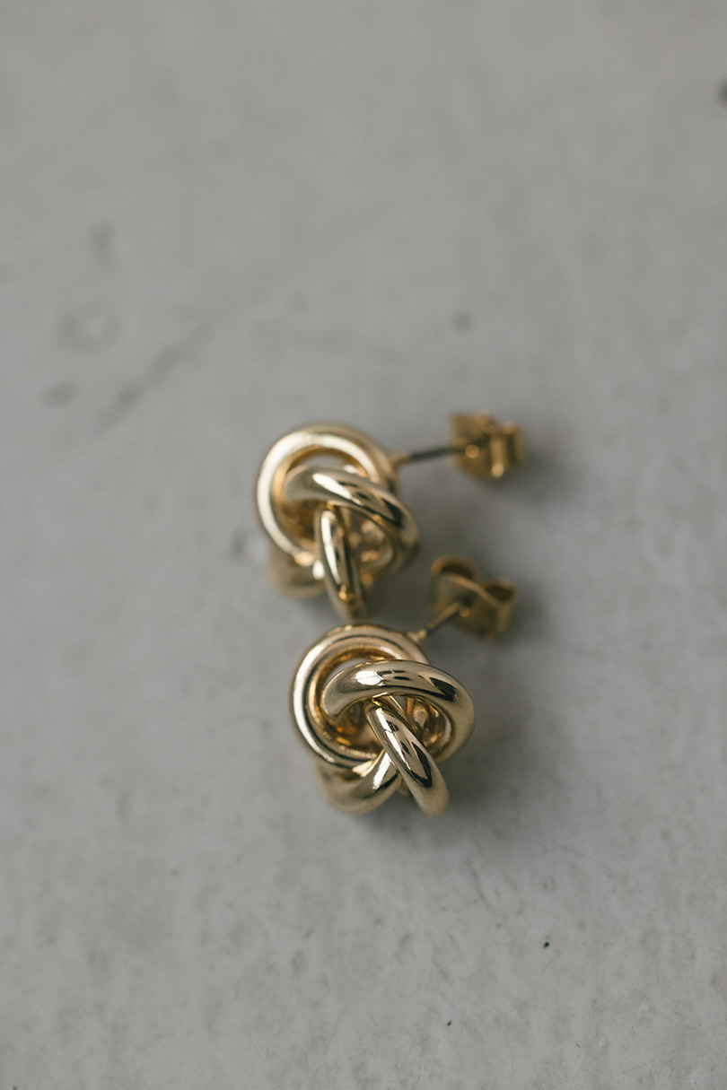 ノットモチーフピアス 詳細画像 GLD 6