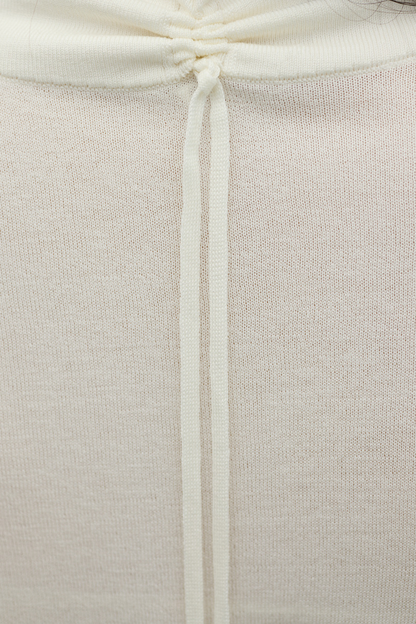 マシンウォッシャブルバックストリングニット 詳細画像 WHT 11