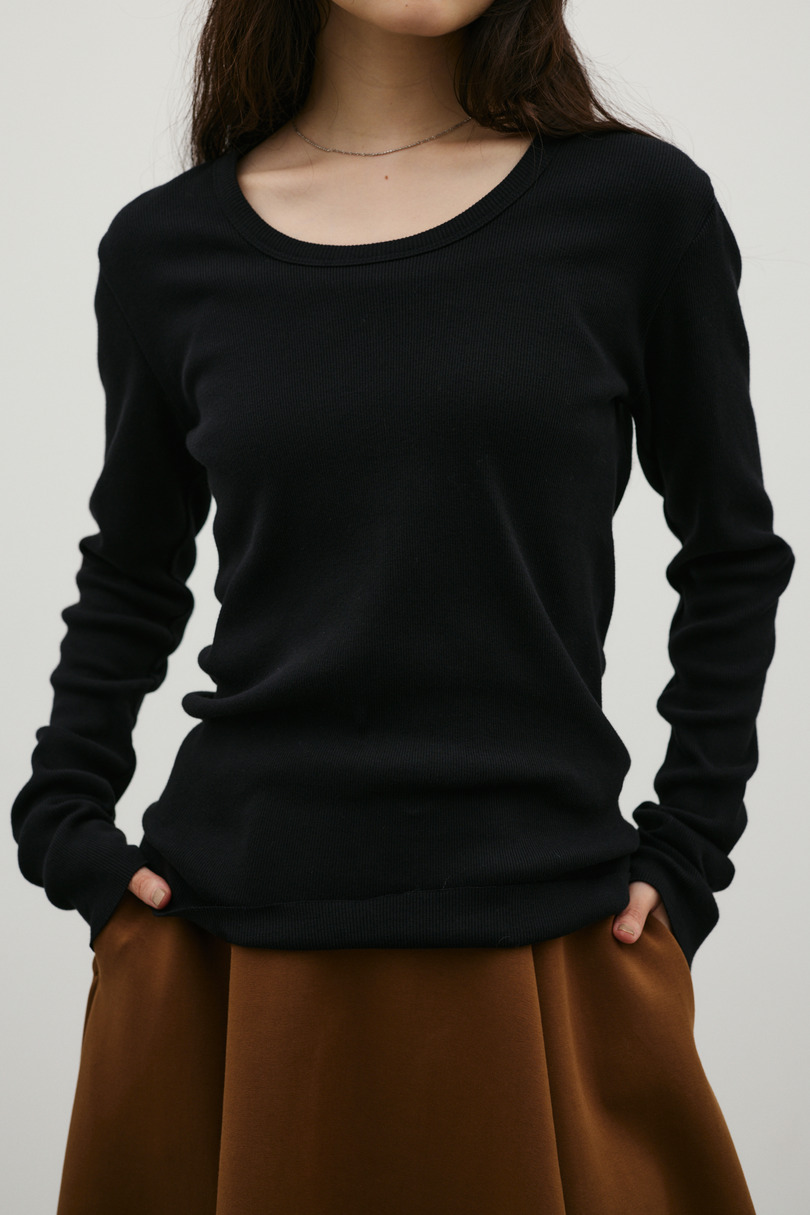 UネックロンT 詳細画像 BLK 4
