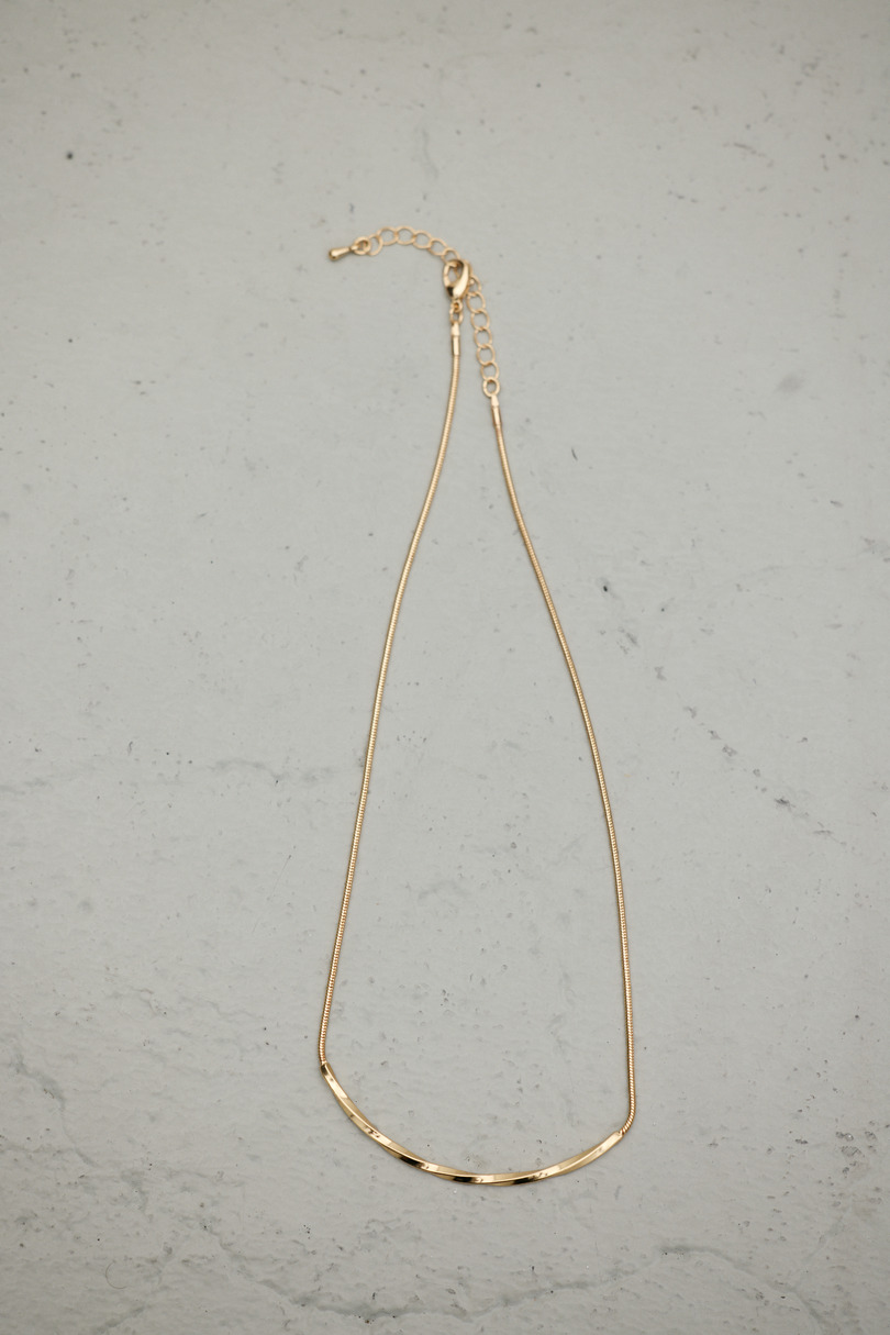ツイストラインモチーフネックレス 詳細画像 GLD 2