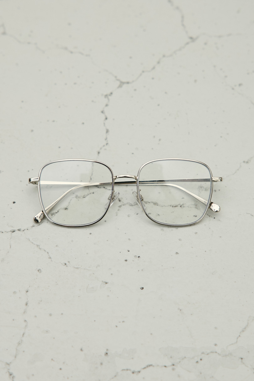 【noeyedia】メタルフレームクリアアイウエア 詳細画像 SLV 3