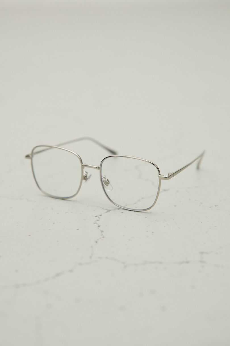 【noeyedia】メタルフレームクリアアイウエア 詳細画像 SLV 4