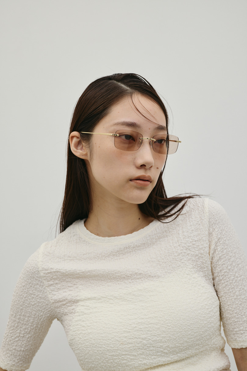 【noeyedia】リムレススクエアアイウエア