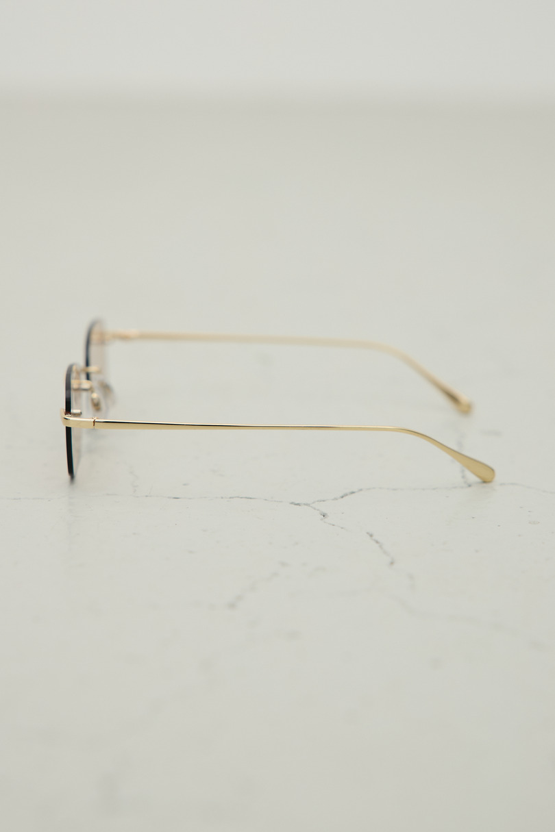 【noeyedia】リムレススクエアアイウエア 詳細画像 L/BRN 5