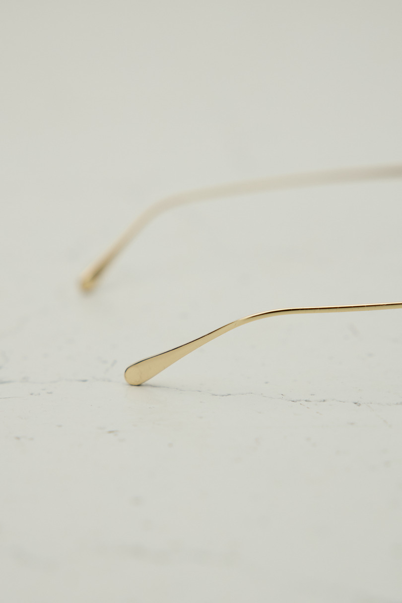 【noeyedia】リムレススクエアアイウエア 詳細画像 L/BRN 7