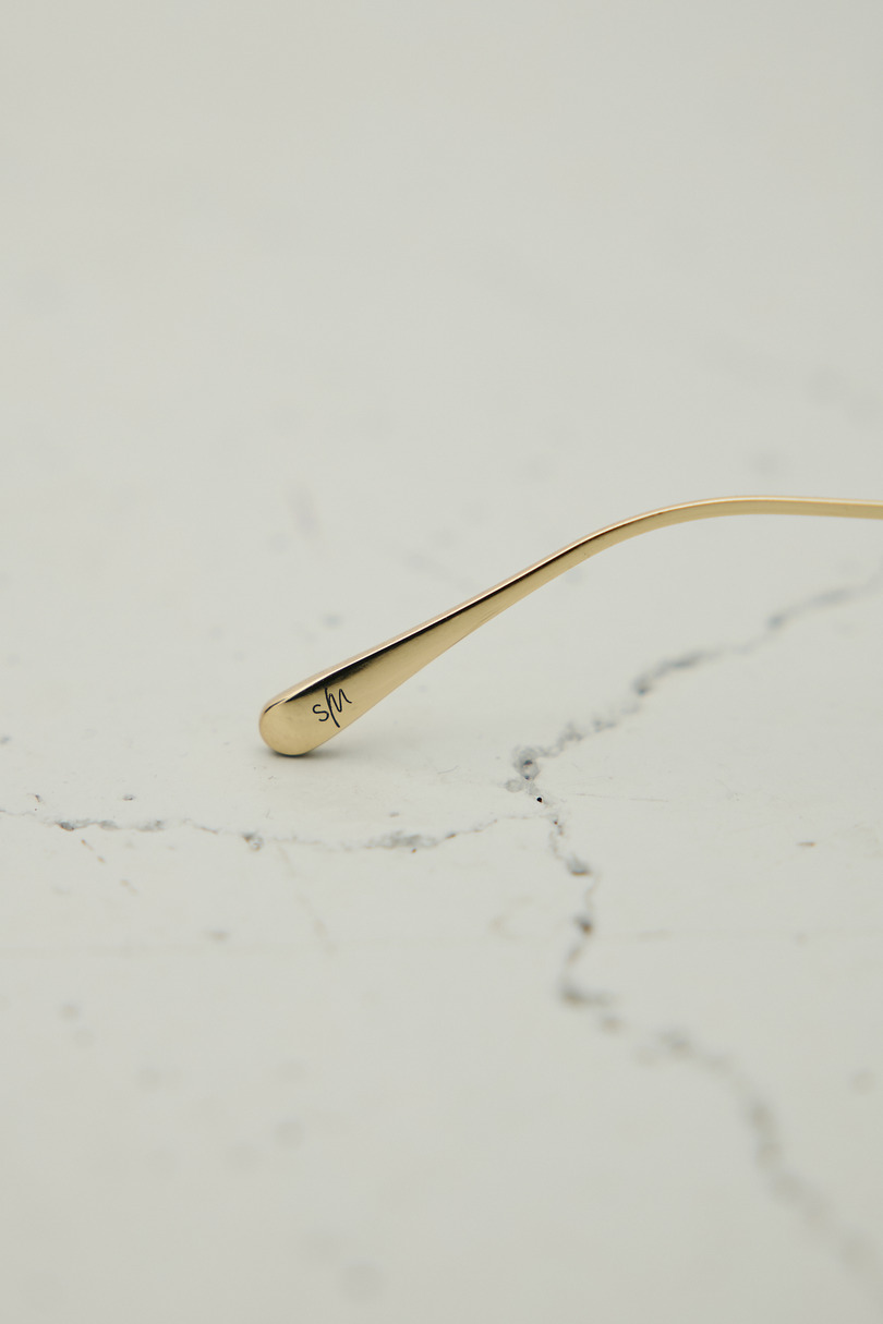 【noeyedia】リムレススクエアアイウエア 詳細画像 L/BRN 8