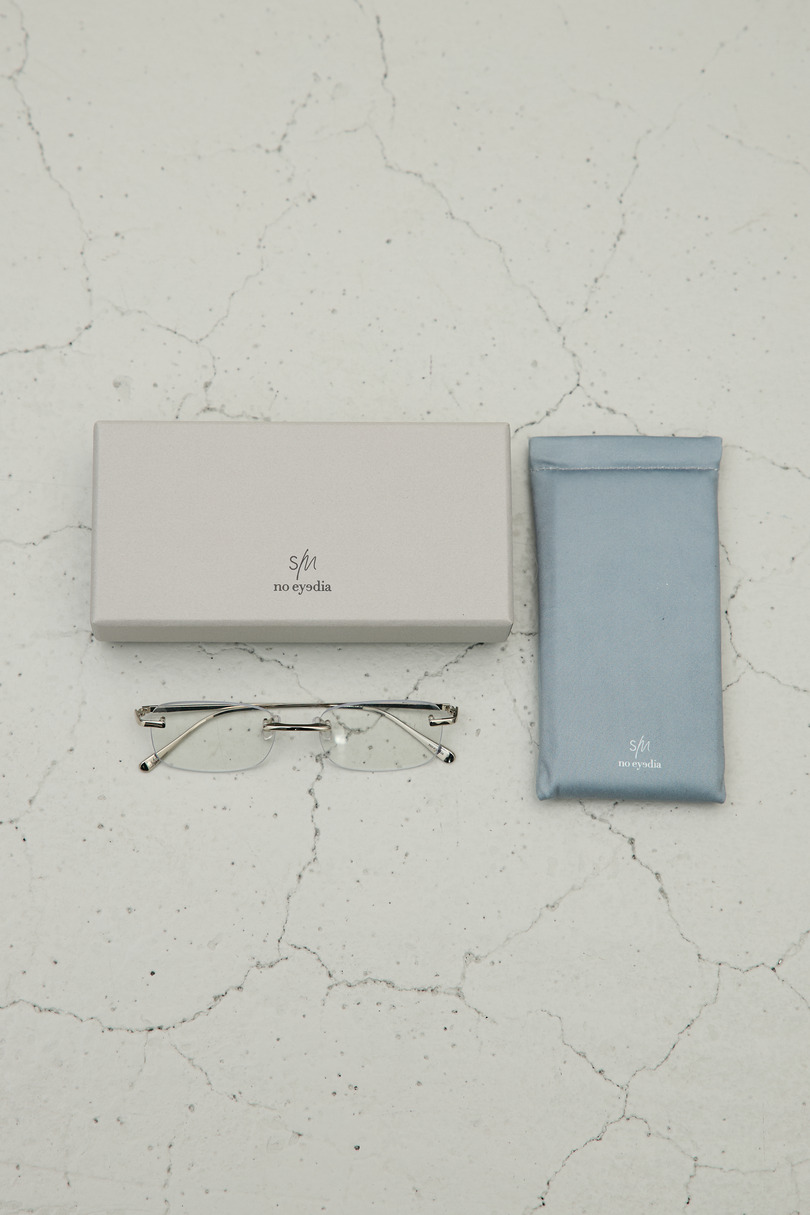 【noeyedia】リムレススクエアアイウエア 詳細画像 SLV 11