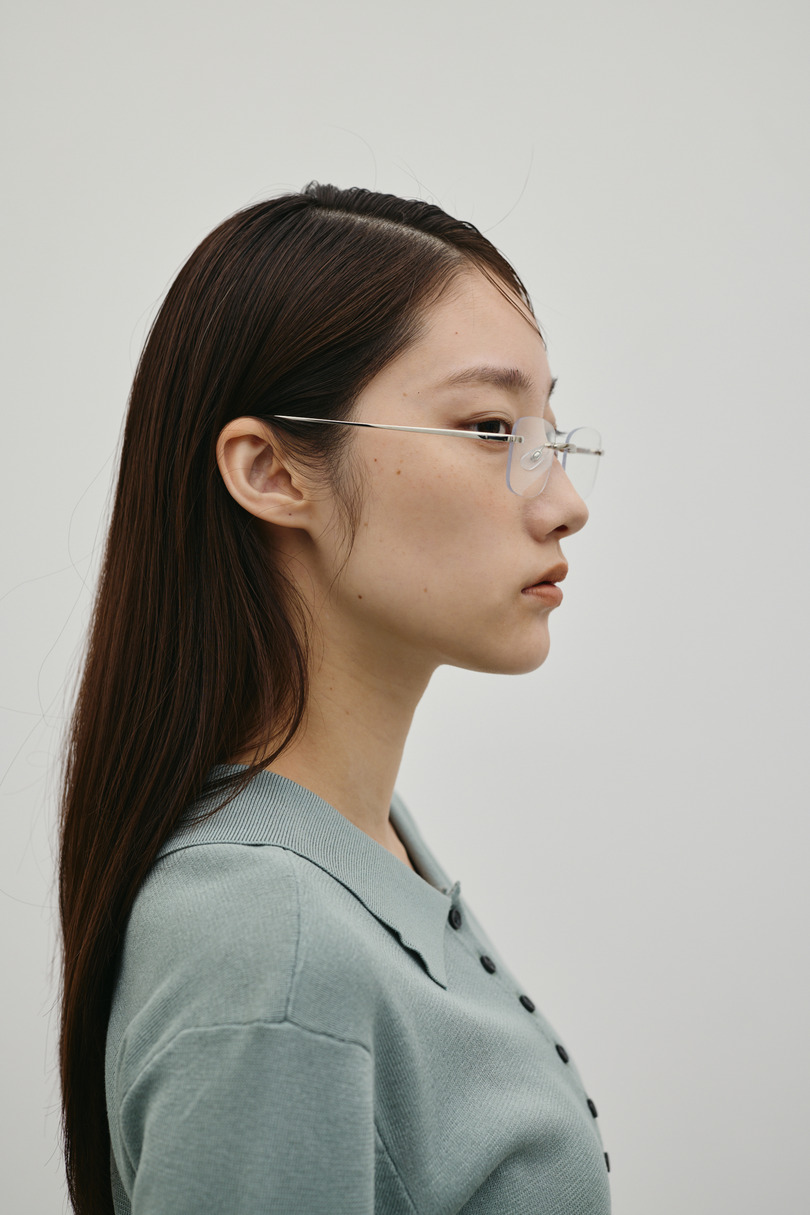 【noeyedia】リムレススクエアアイウエア 詳細画像 SLV 2