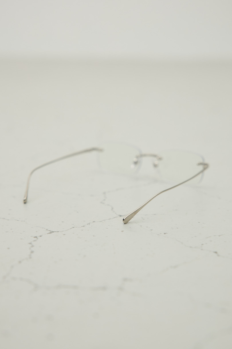 【noeyedia】リムレススクエアアイウエア 詳細画像 SLV 6