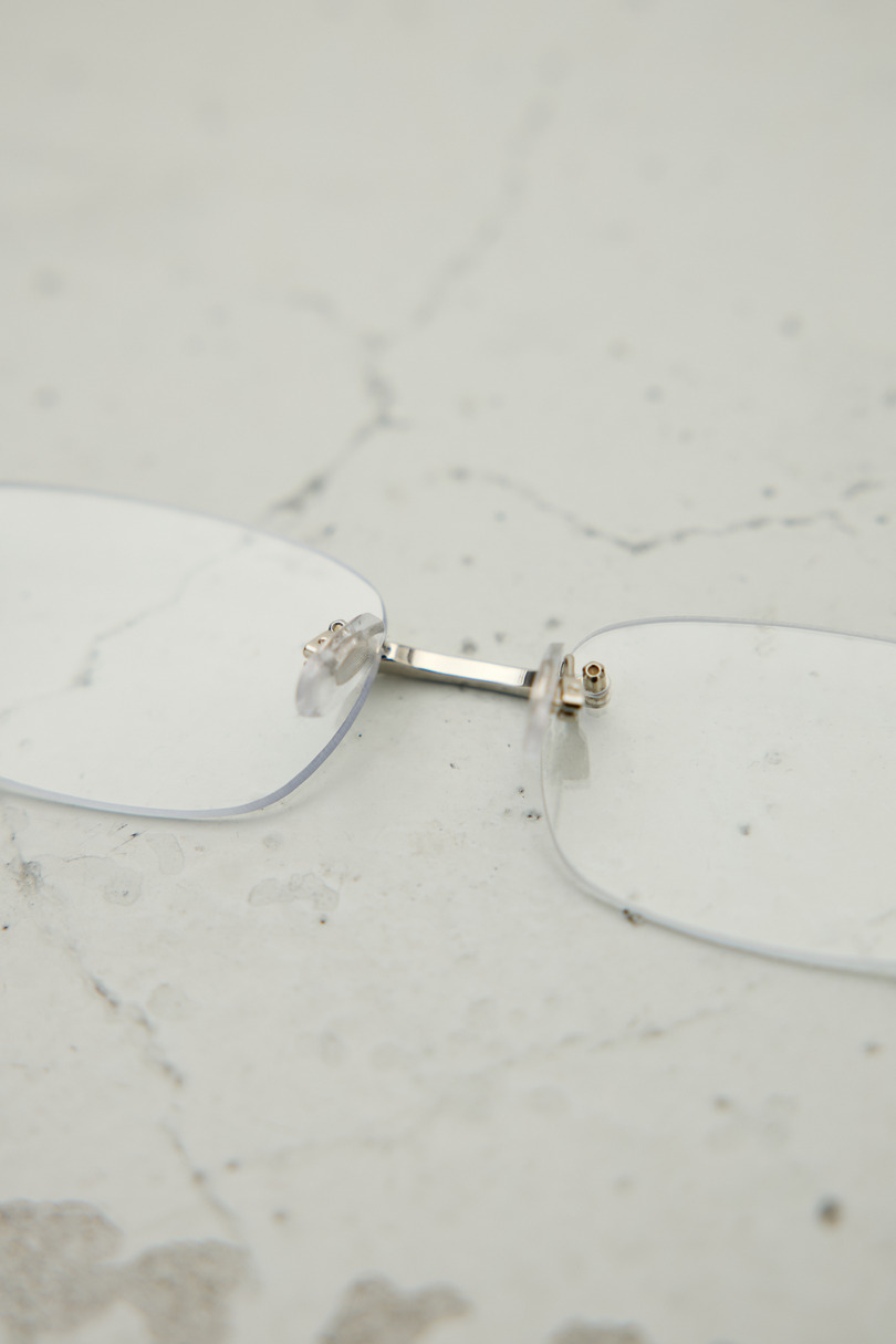 【noeyedia】リムレススクエアアイウエア 詳細画像 SLV 9