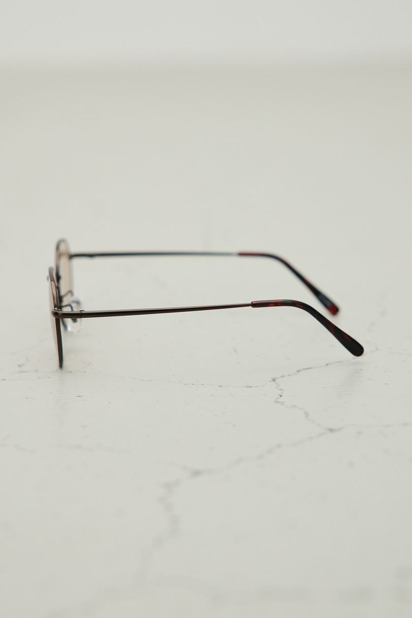 【noeyedia】メタルフレームアイウエア 詳細画像 BRN 5
