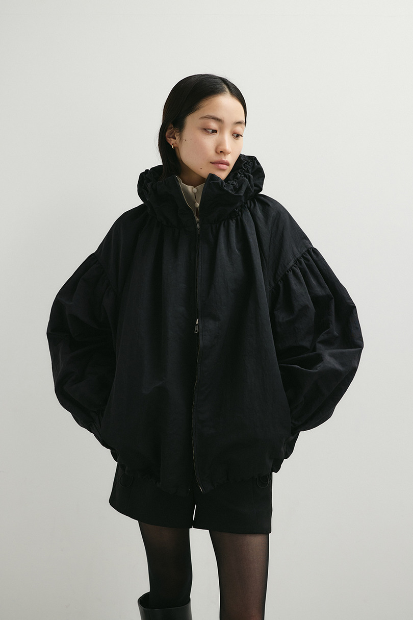 ギャザーネックブルゾン 詳細画像 BLK 3