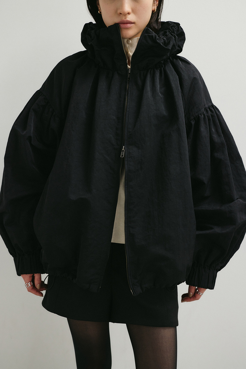 ギャザーネックブルゾン 詳細画像 BLK 4