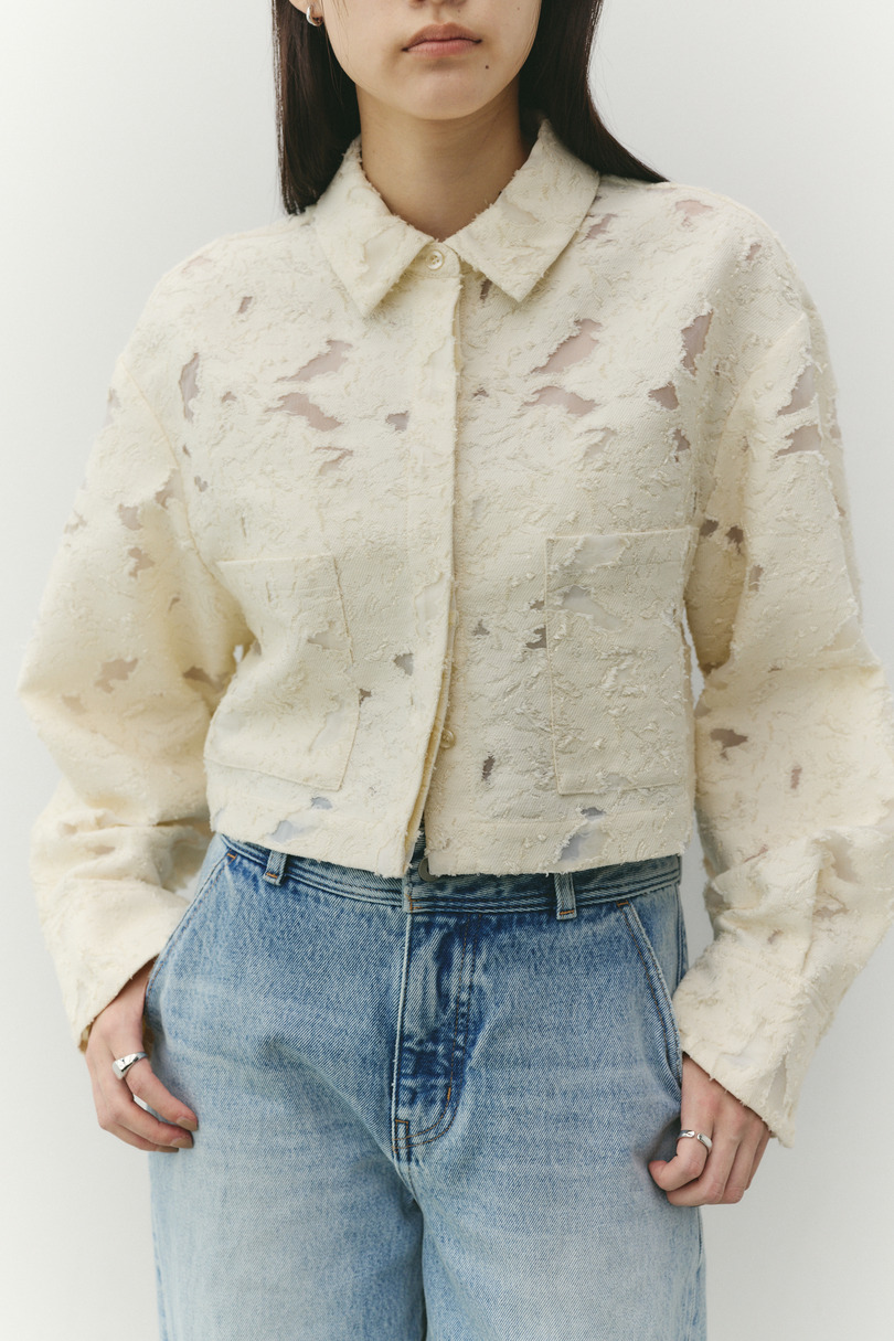 ジャガードショートジャケット 詳細画像 IVOY 13