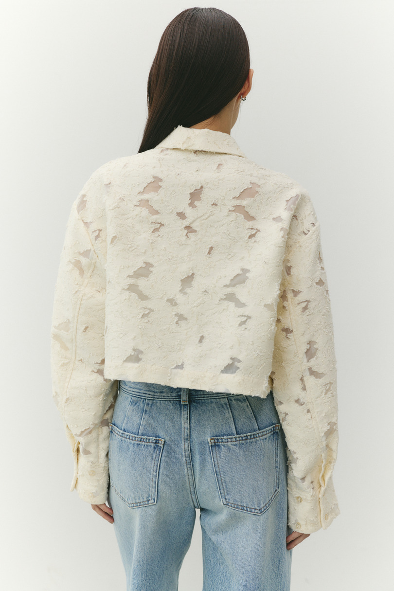 ジャガードショートジャケット 詳細画像 IVOY 14