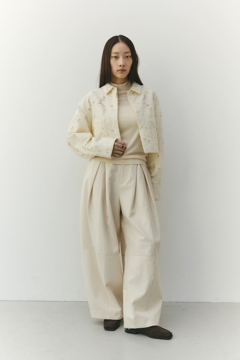 ジャガードショートジャケット 詳細画像 IVOY 3