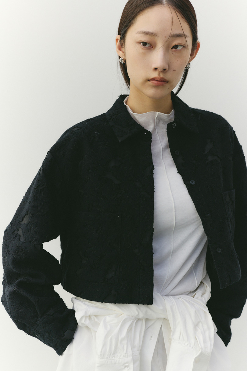 ジャガードショートジャケット 詳細画像 BLK 5