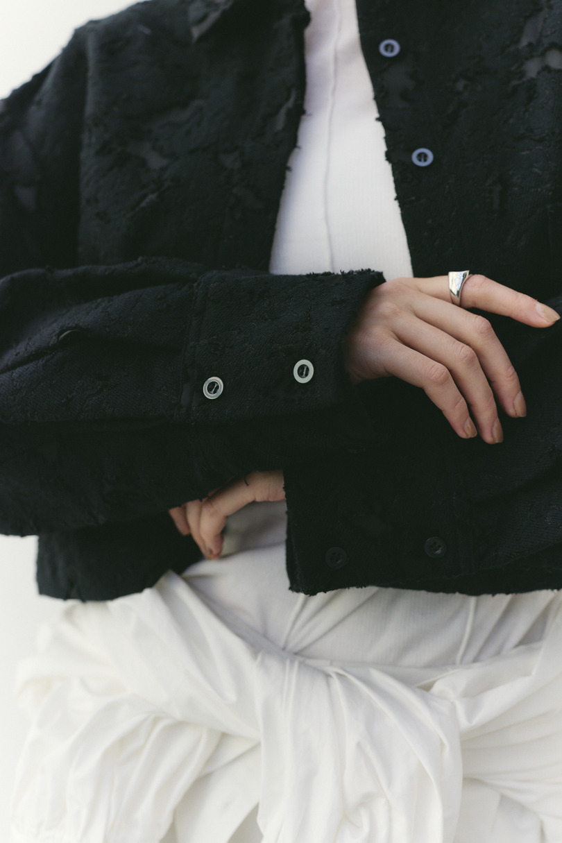 ジャガードショートジャケット 詳細画像 BLK 8