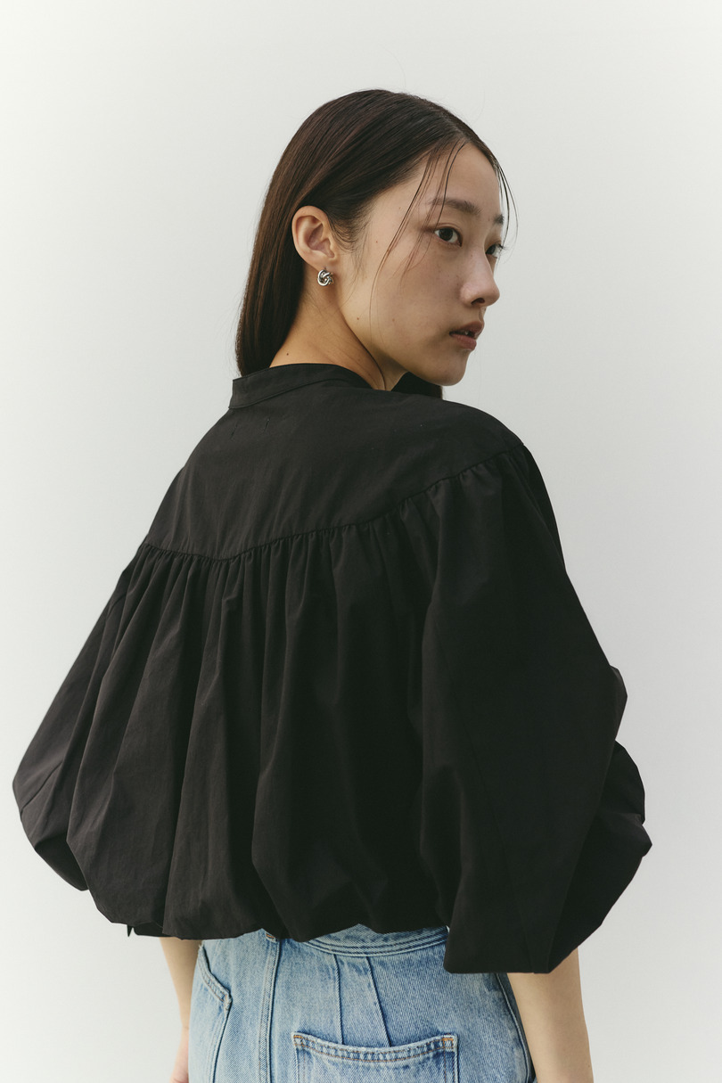 ギャザーバルーンブラウス 詳細画像 BLK 12