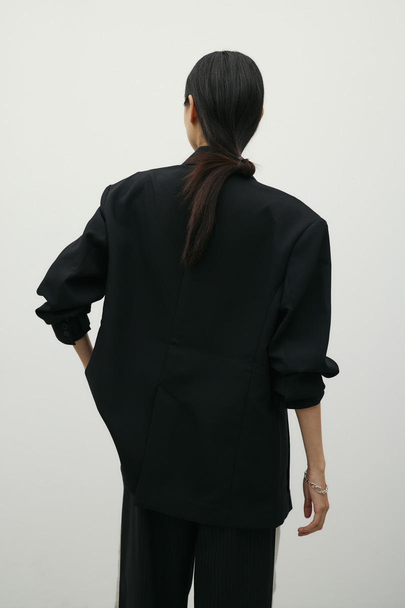 シームデザインテーラードジャケット 詳細画像 BLK 10