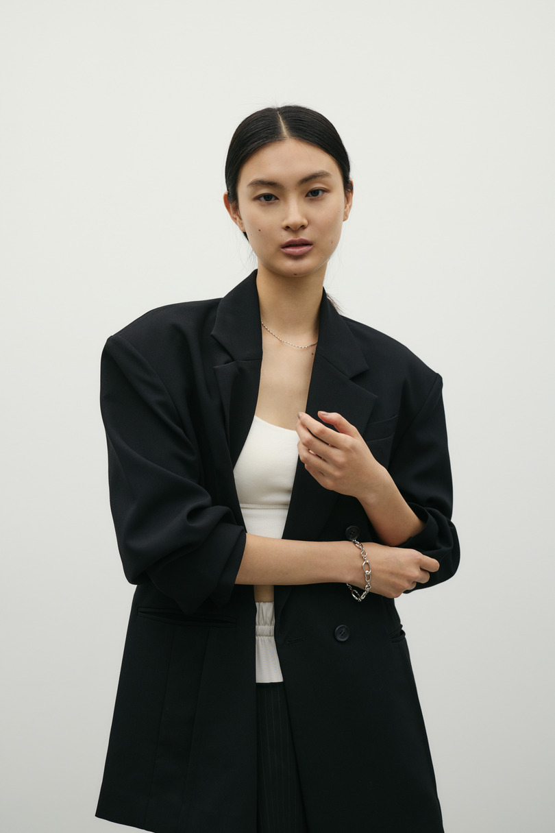 シームデザインテーラードジャケット 詳細画像 BLK 7