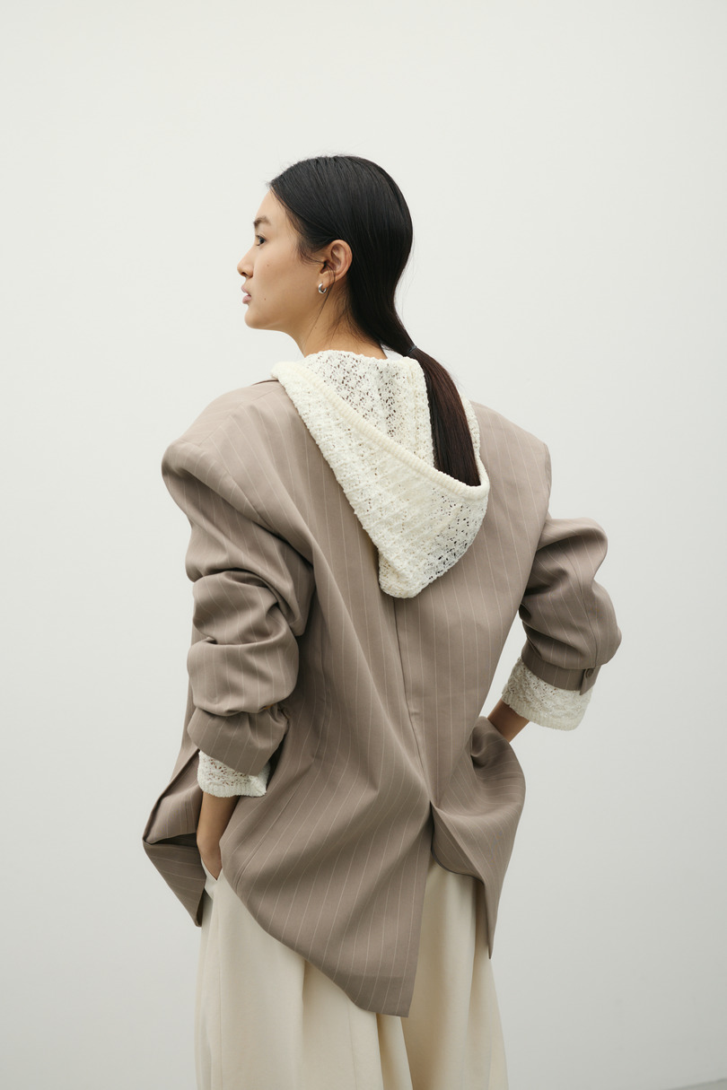 シームデザインテーラードジャケット 詳細画像 柄BEG 5