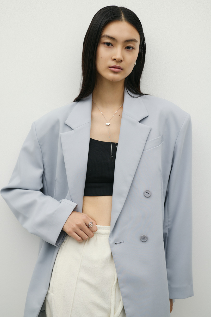 シームデザインテーラードジャケット 詳細画像 SAX 2