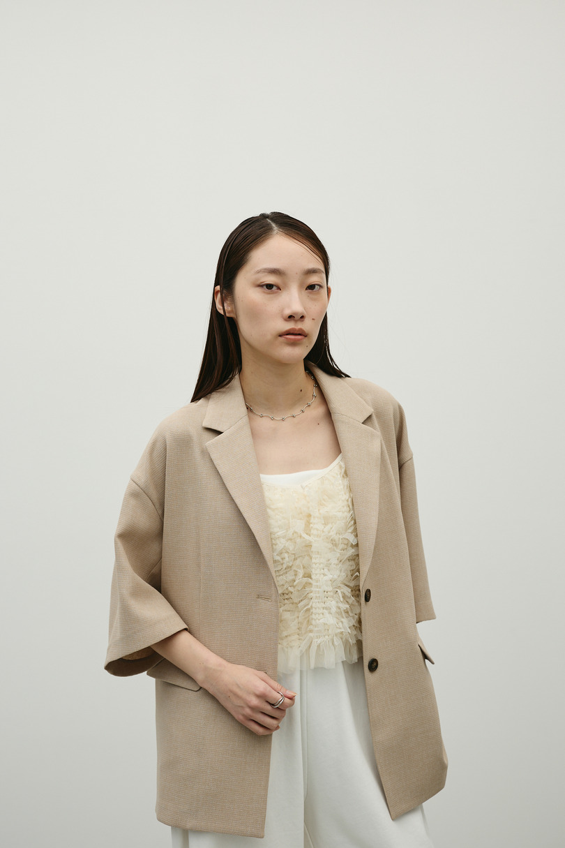 リネンライクテーラージャケット 詳細画像 BEG 4