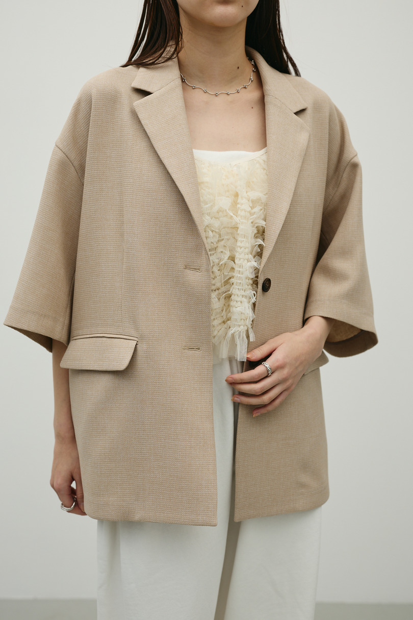 リネンライクテーラージャケット 詳細画像 BEG 5
