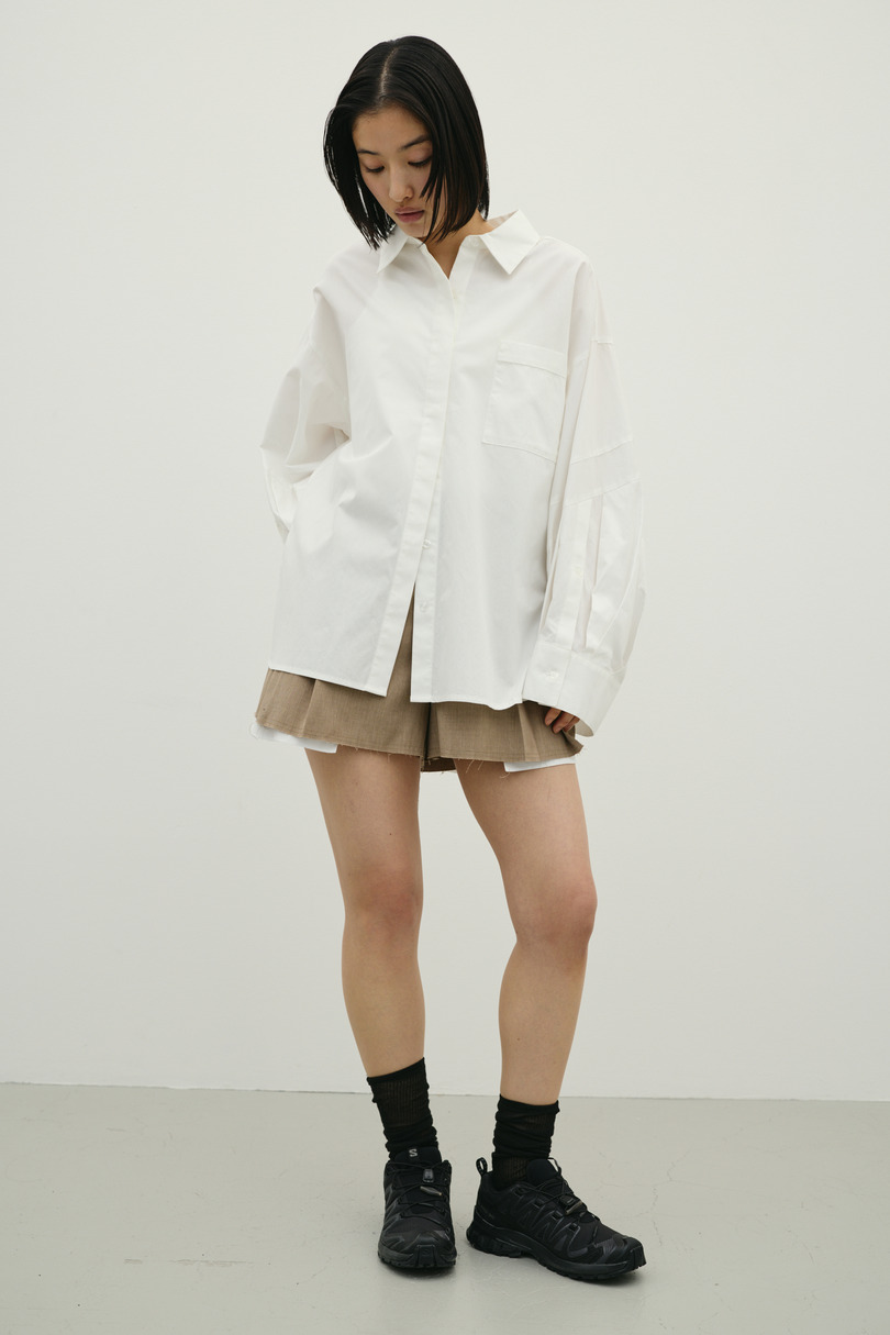 パネルオーバーシャツ 詳細画像 WHT 2