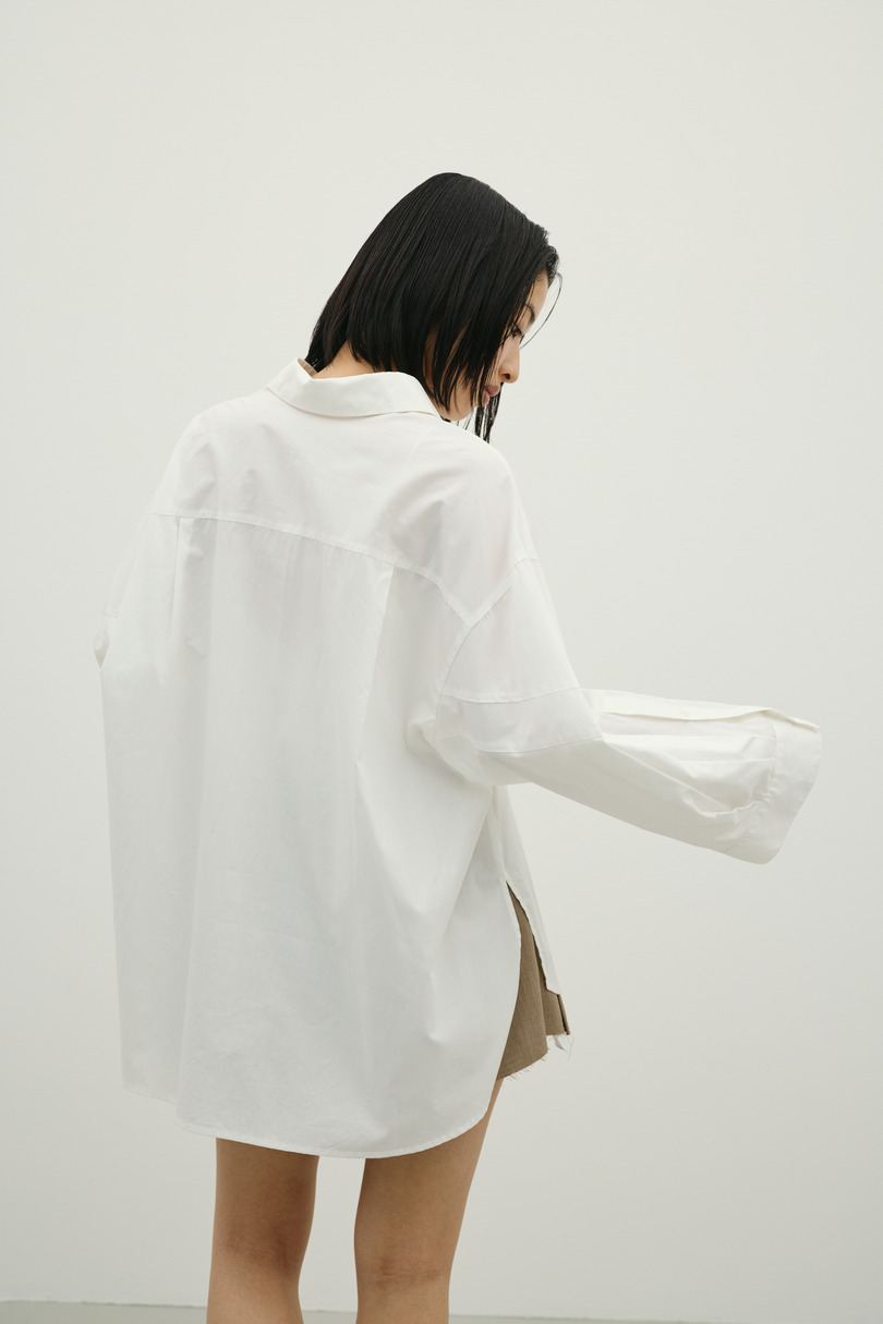 パネルオーバーシャツ 詳細画像 WHT 6