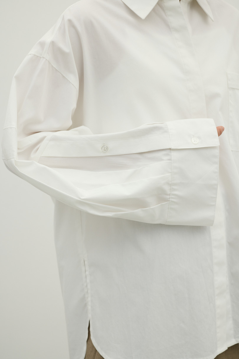 パネルオーバーシャツ 詳細画像 WHT 7