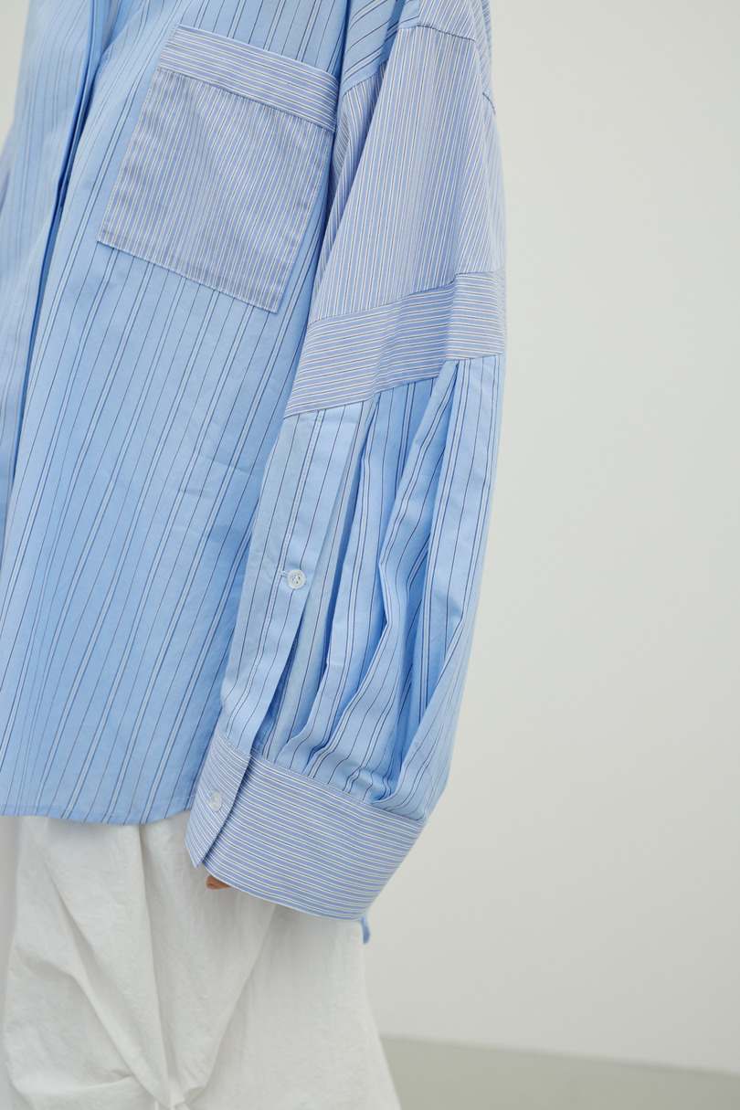 パネルオーバーシャツ 詳細画像 柄BLU 12