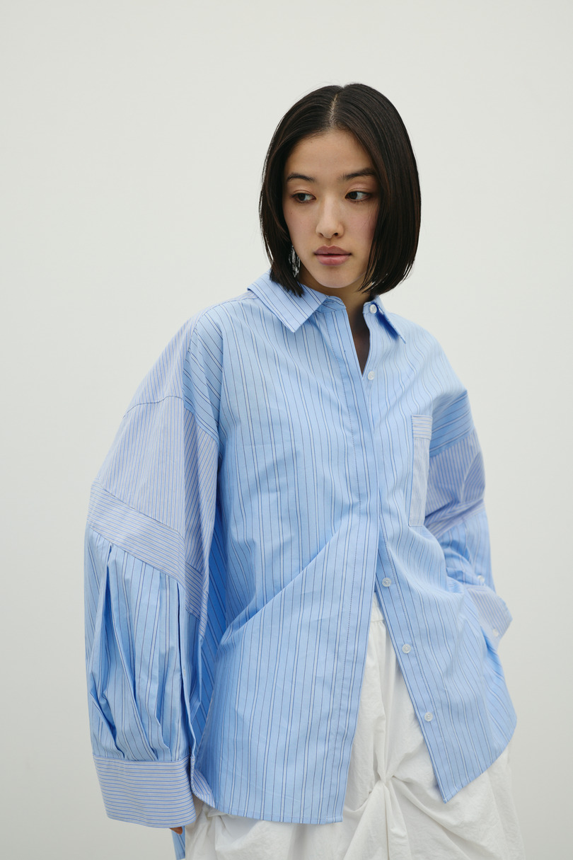 パネルオーバーシャツ 詳細画像 柄BLU 8