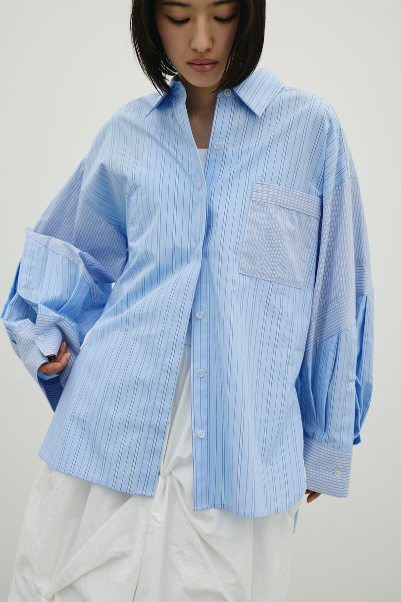 パネルオーバーシャツ 詳細画像 柄BLU 9