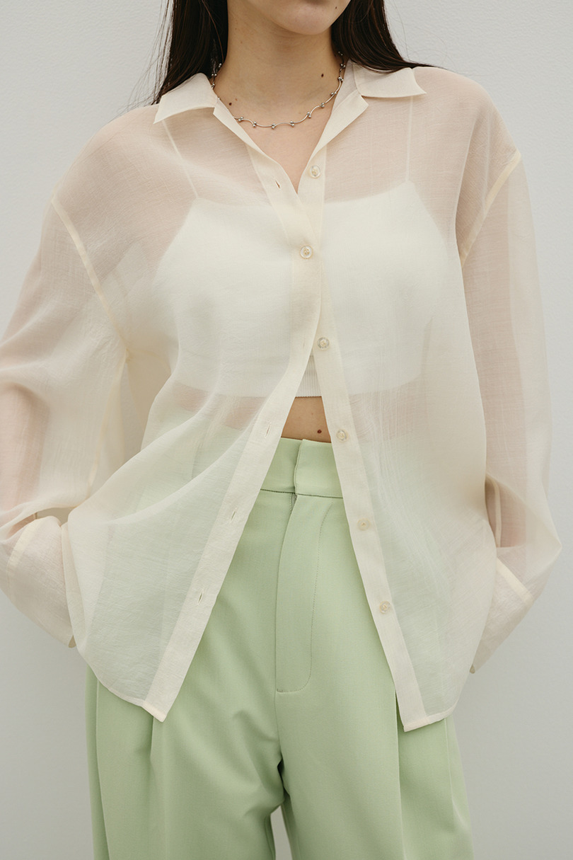 シアーオーバーシャツ 詳細画像 IVOY 8