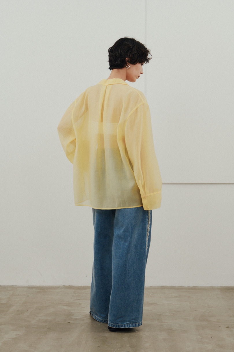 シアーオーバーシャツ 詳細画像 YEL 4