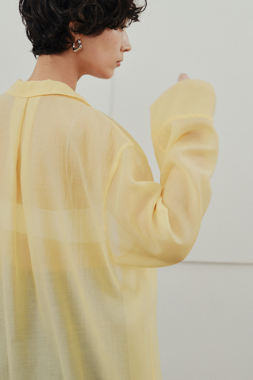 シアーオーバーシャツ 詳細画像 YEL 7