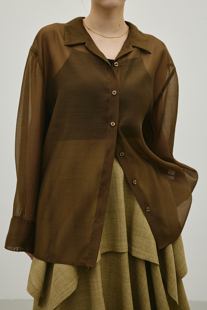 シアーオーバーシャツ