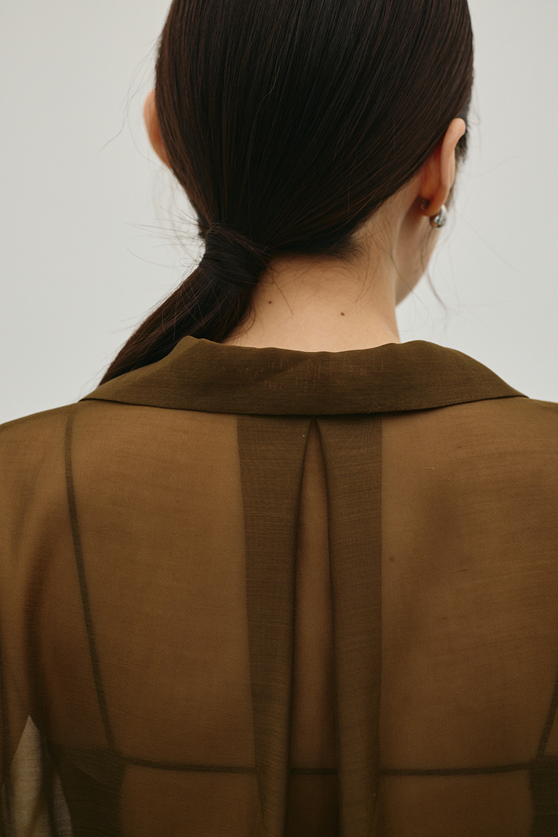 シアーオーバーシャツ 詳細画像 BRN 10