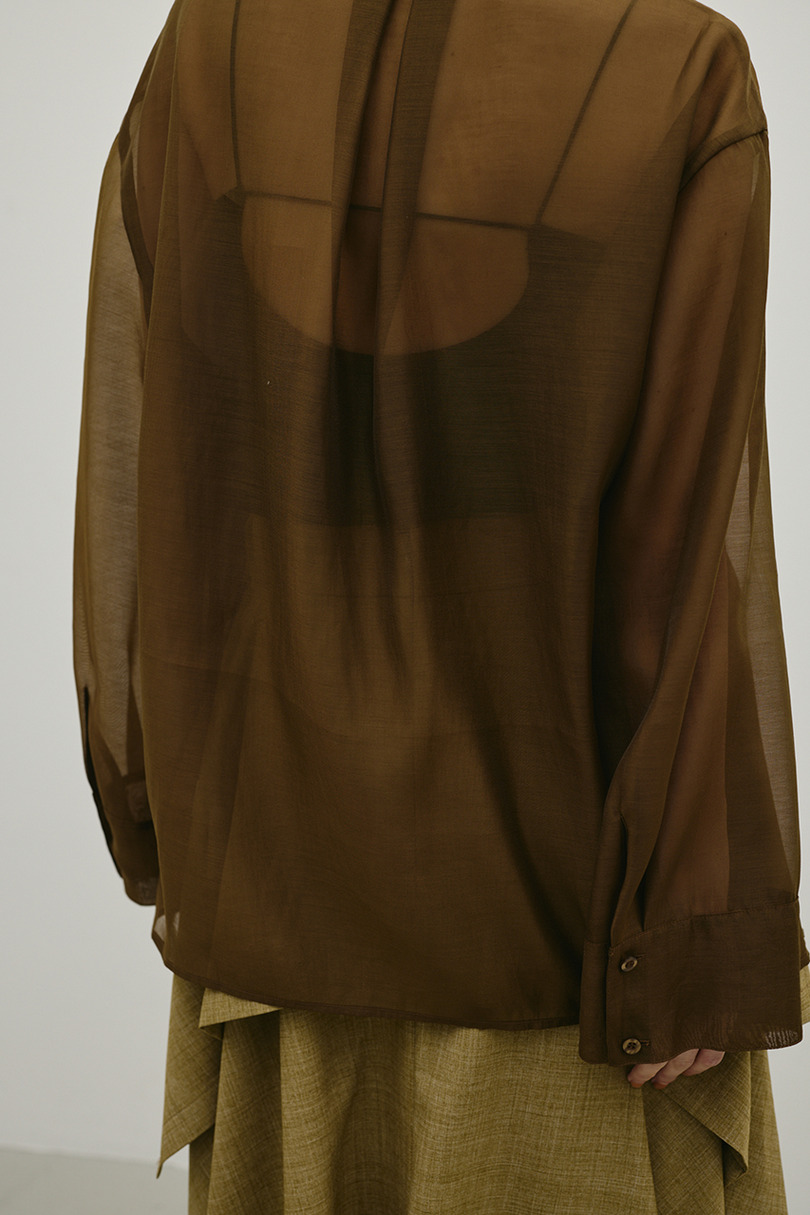 シアーオーバーシャツ 詳細画像 BRN 11