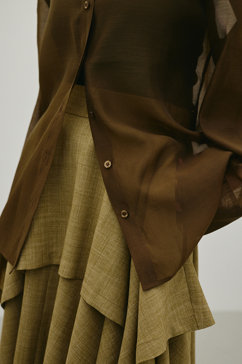 シアーオーバーシャツ 詳細画像 BRN 8