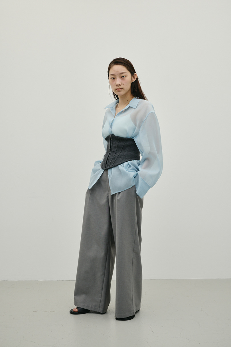 シアーオーバーシャツ 詳細画像 SAX 2