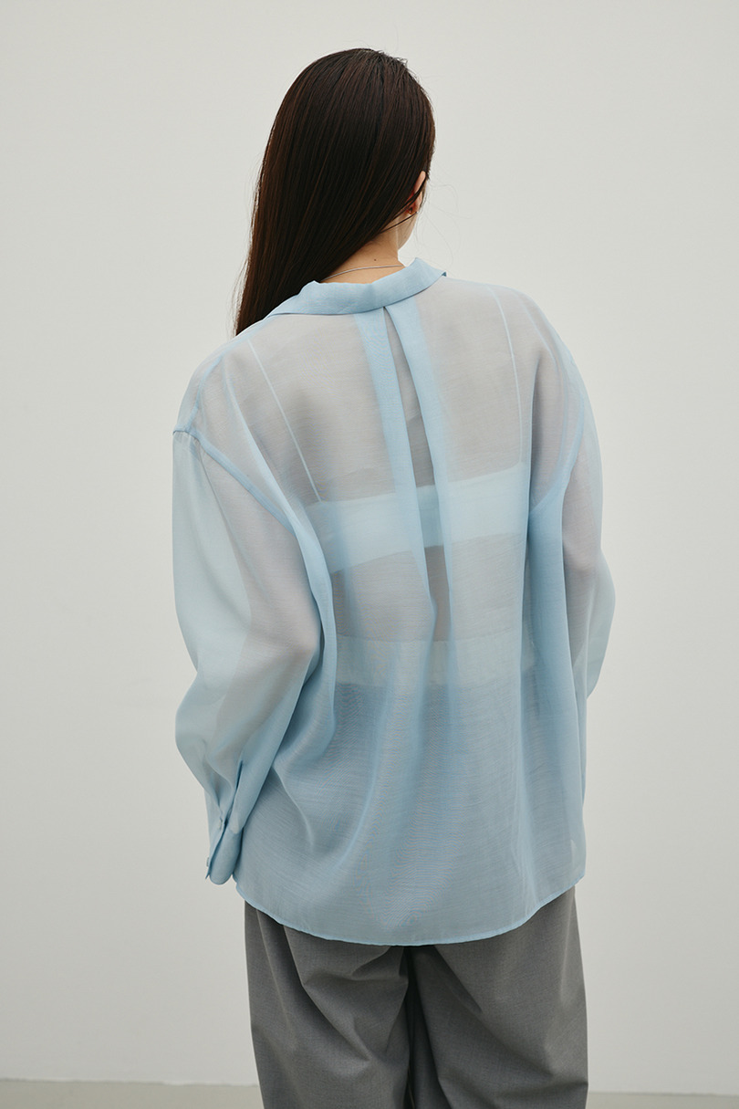 シアーオーバーシャツ 詳細画像 SAX 6