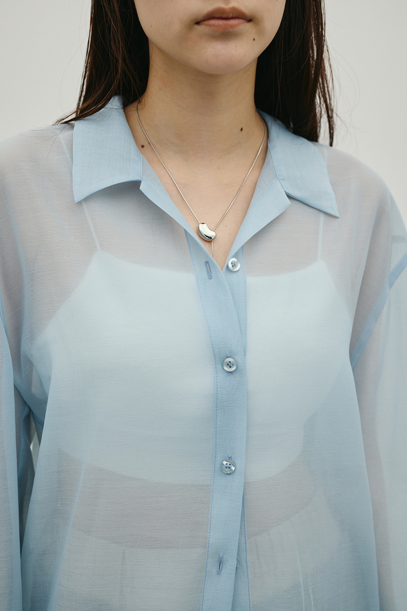 シアーオーバーシャツ 詳細画像 SAX 7