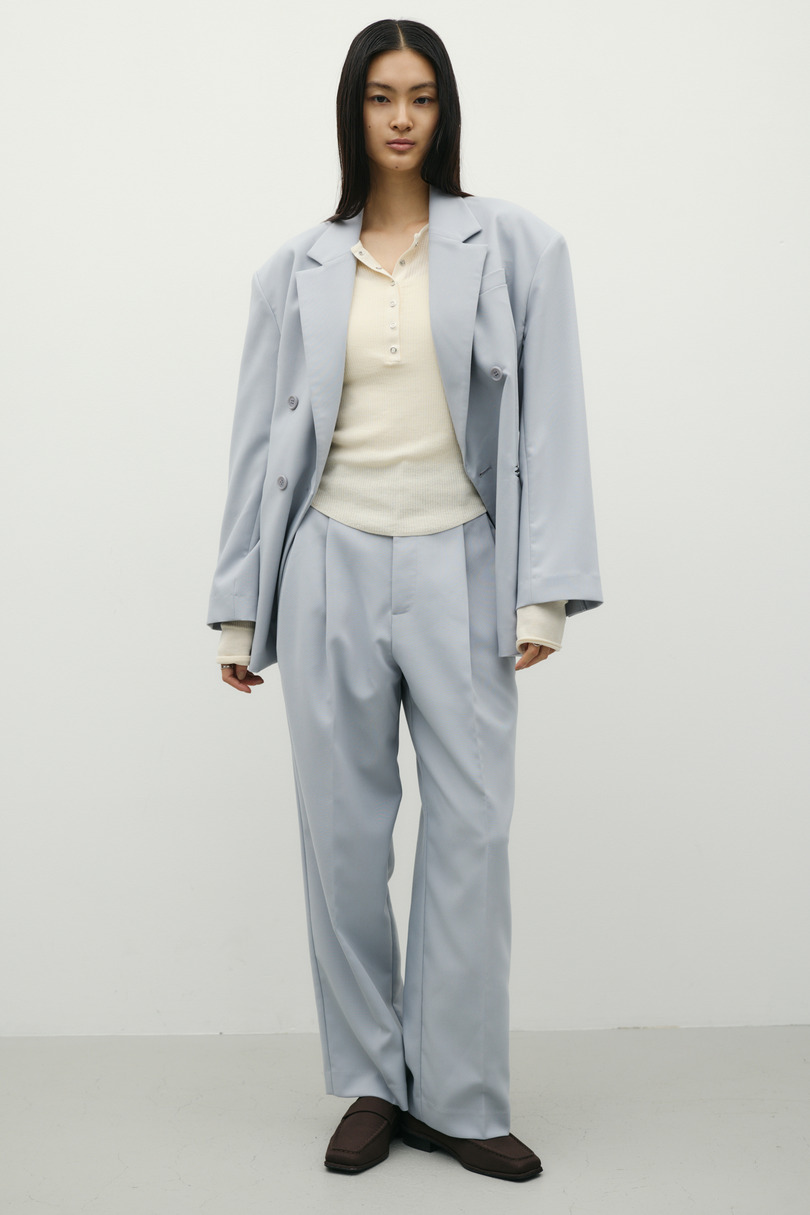 ストレートタックパンツ 詳細画像 SAX 2