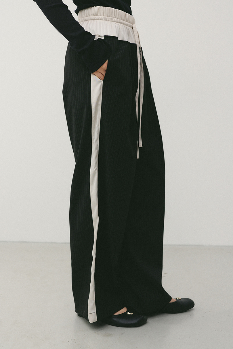 サイドラインストライプパンツ 詳細画像 BLK 4