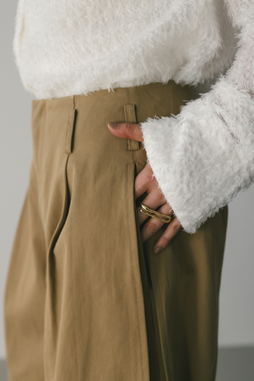 サイドタックフォルムパンツ 詳細画像 BEG 8